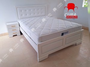 Cama Virgin Queen Size Blanca