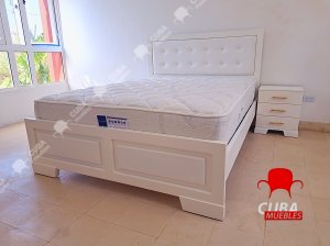 Cama Virgin Queen Size Blanca