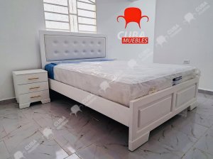 Cama Virgin Queen Size Blanca