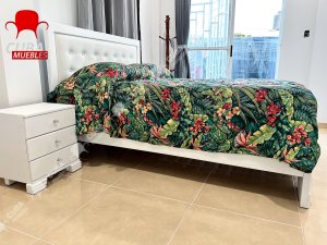 Cama Virgin Queen Size Blanca