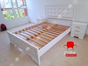 Cama Virgin Queen Size Blanca