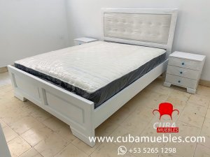 Cama Virgin Queen Size Blanca