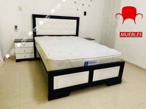 Cama Virgin Blanco y Negro - camera