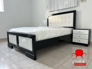 Cama Virgin Blanco y Negro - camera