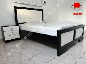 Cama Virgin Blanco y Negro - camera