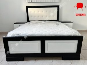 Cama Virgin Blanco y Negro - camera