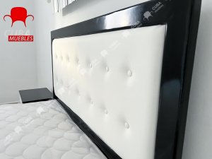 Cama Virgin Blanco y Negro - camera