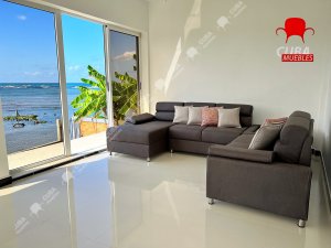 Chaise Longue Andrea con mesita esquinera.