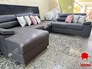 Chaise Longue Andrea con mesita esquinera.