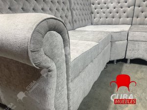 Sofá Capitoné Esquinero Palace