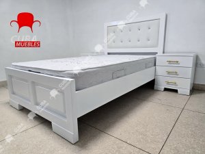 Cama Virgin Blanca Completa 3/4