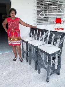 Banquetas Modernas set de 3