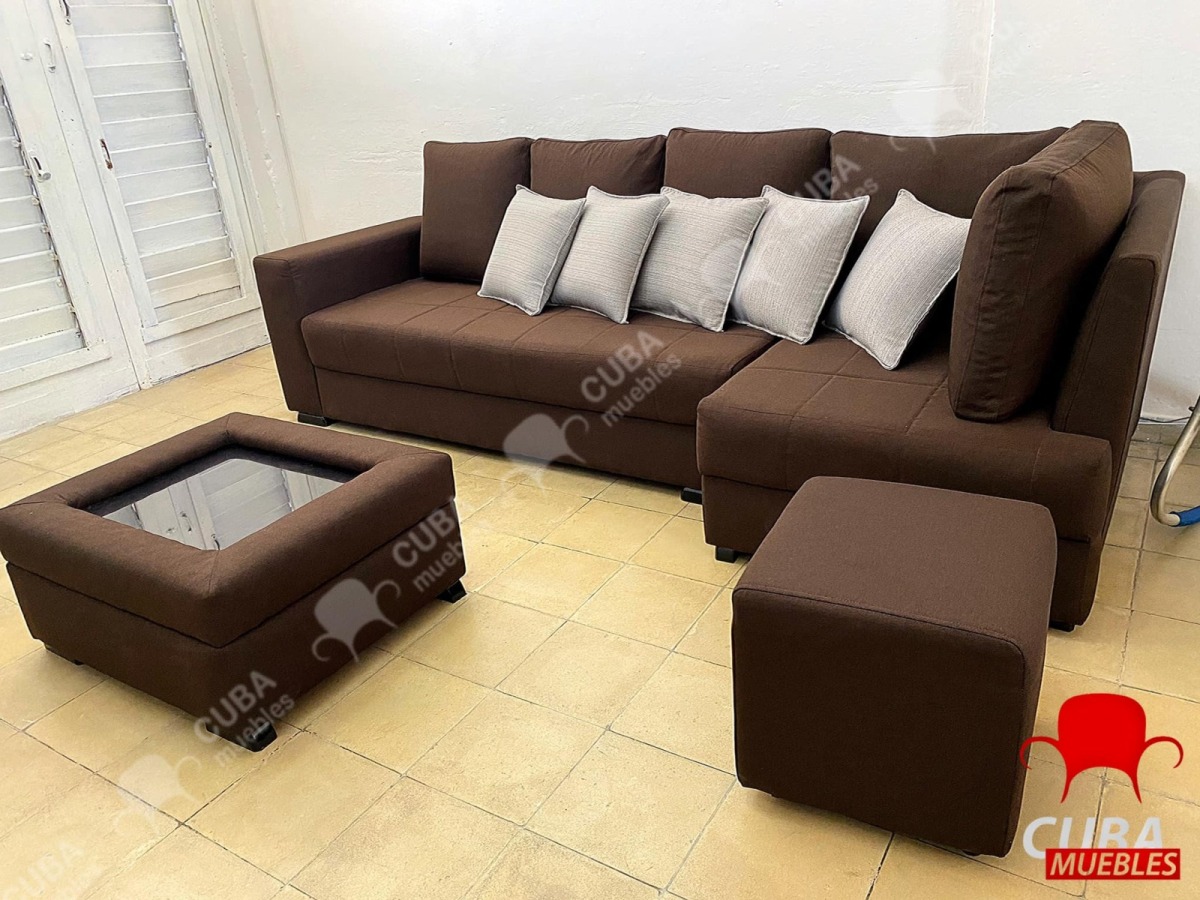 Sofía Esquinero + mesita + puff