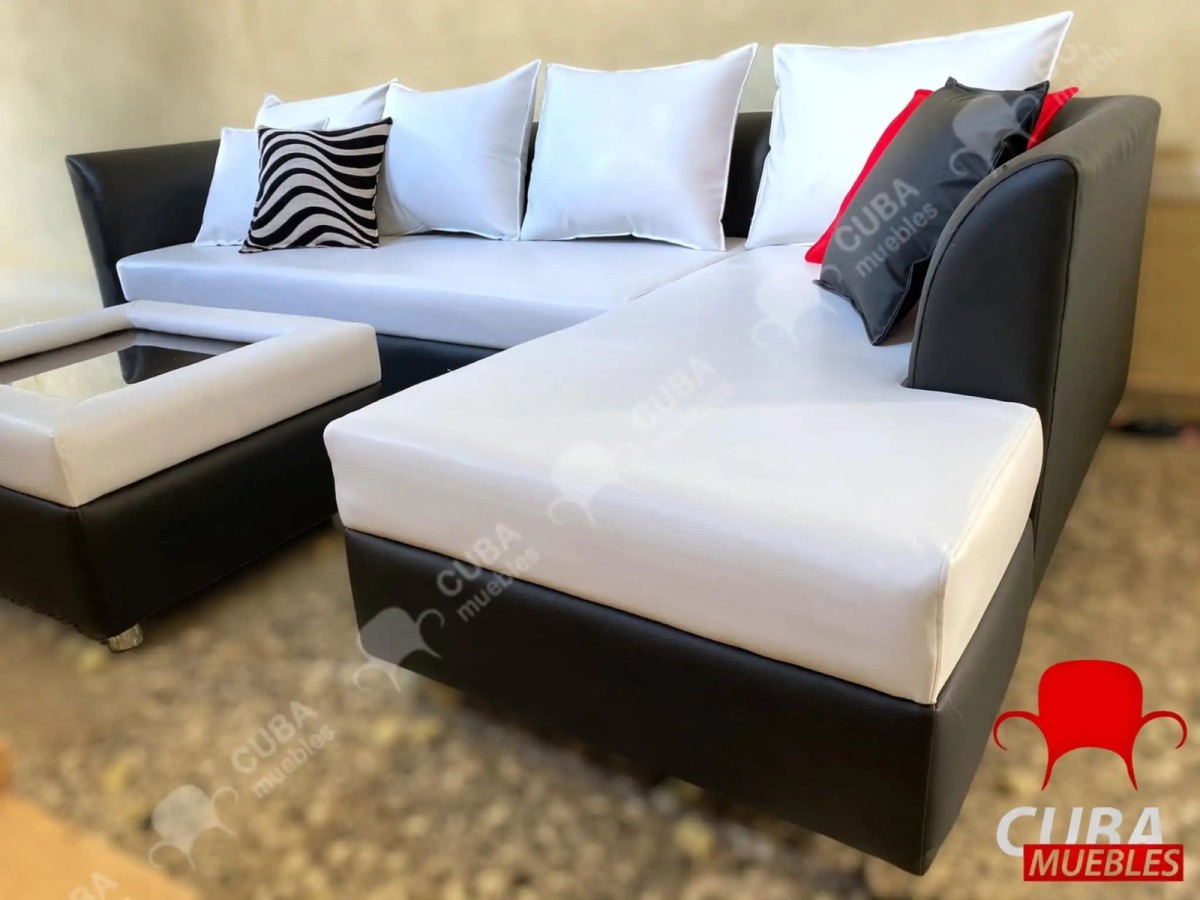 Chaise Longue Sofía - Combinado Negro y Blanco