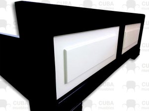 Cama VIRGIN Combinada Negro y Blanco