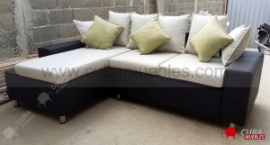 CHAISE LONGUE ESTILO y 2 PUFFs