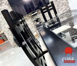 Comedor Madera Torres 6 plazas.