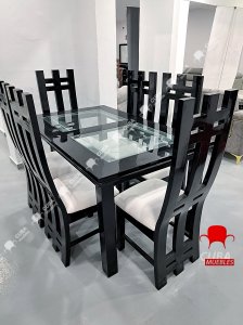 Comedor Madera Torres 6 plazas.