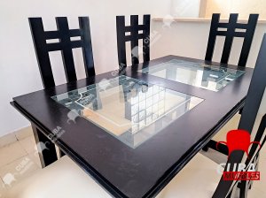 Comedor Madera Torres 6 plazas.