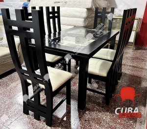 Comedor Madera Torres 6 plazas.