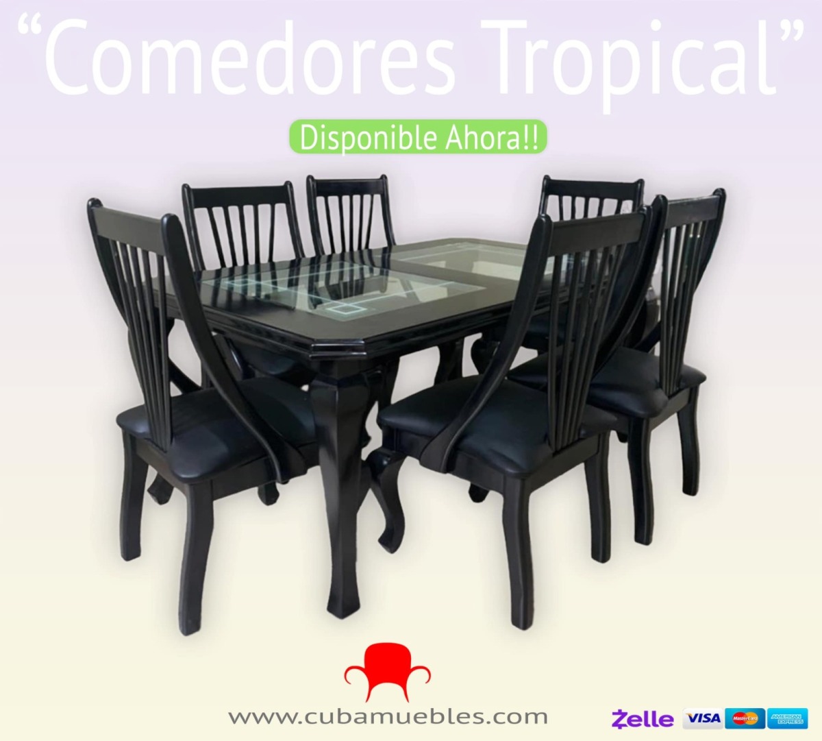 Comedor TROPICAL de 6 Sillas