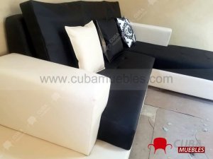 VENECIA Chaise Longue - negro y beige