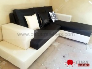 VENECIA Chaise Longue - negro y beige