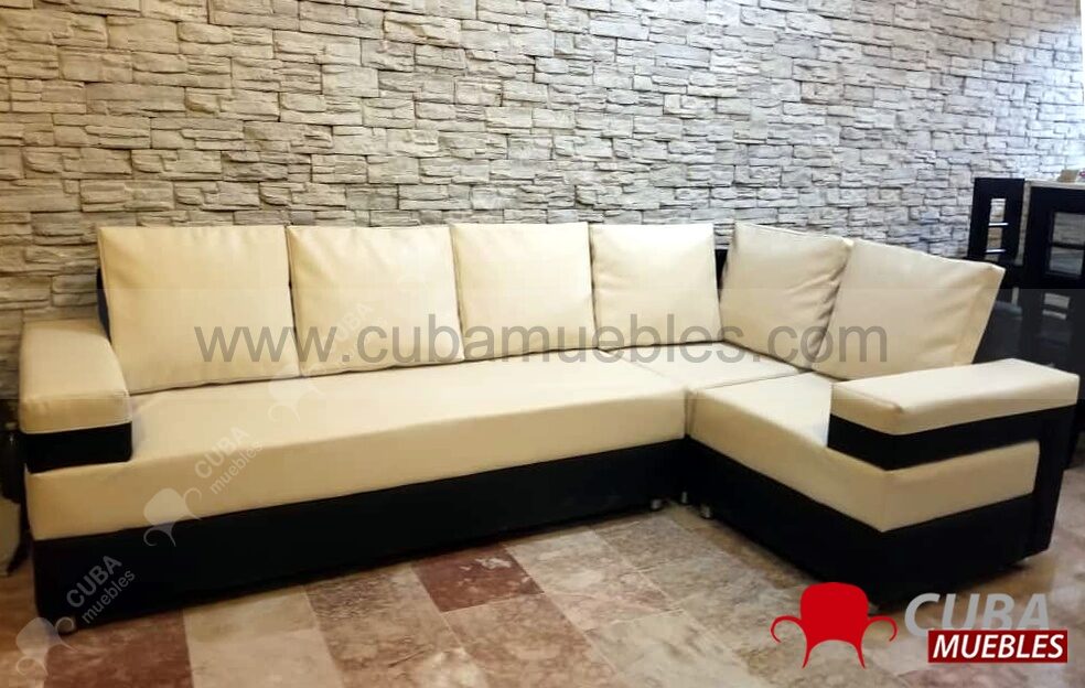 Esquinero ROBOTO combinado Negro y Beige