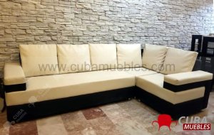 Esquinero ROBOTO combinado Negro y Beige