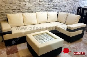 Esquinero ROBOTO combinado Negro y Beige