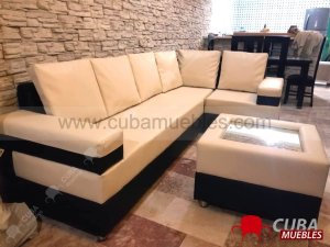 Esquinero ROBOTO combinado Negro y Beige