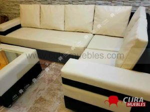 Esquinero ROBOTO combinado Negro y Beige