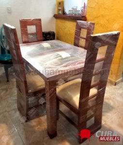 Comedor IMAGEN 4 Sillas - OCRE o NATURAL