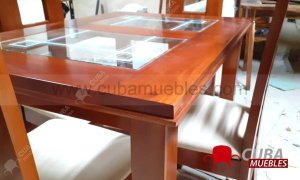 Comedor IMAGEN 4 Sillas - OCRE o NATURAL