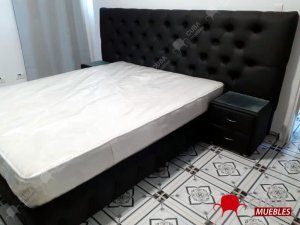 Cama Tapizada Full Medida Queen Size