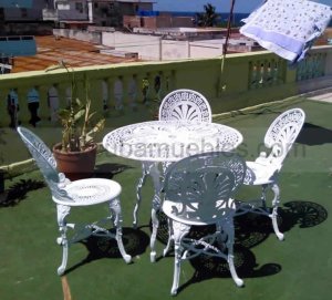 Set de Mesa y 4 Sillas - Terraza