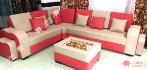 LATINO Esquinero con mesita de centro