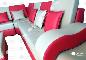 LATINO Esquinero con mesita de centro