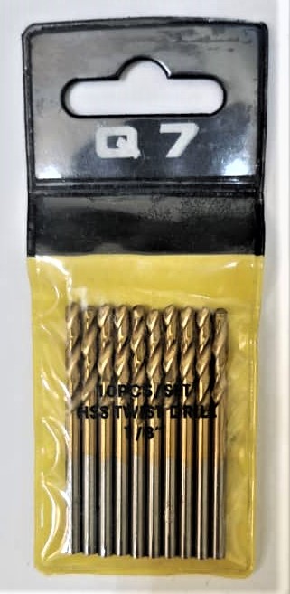 JGO. 10 PCS BROCA CALIBRADA PARA METAL 1/8"‐Q7