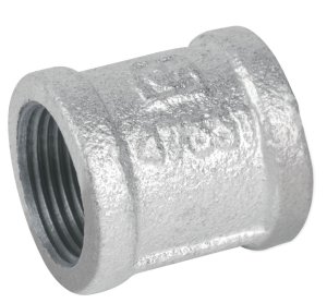 COPLE REFORZADO DE ACERO GALVANIZADO 1/2" - 150LB, MARCA GRIVEN