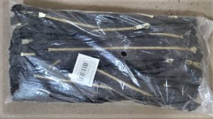 ZIPPER METÁLICO (BRONCE), 100% POLIÉSTER, 8" LARGO, COLOR MARRÓN MEDIO. (BOLSAS DE 100 UNIDADES)