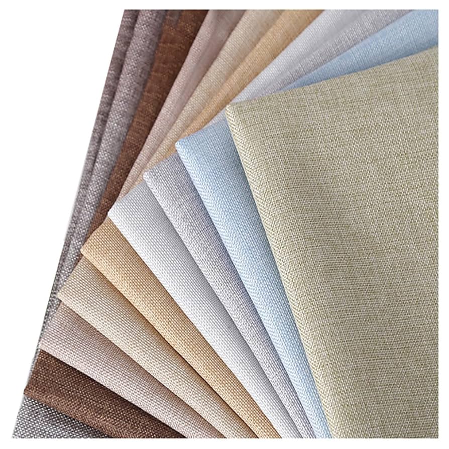 TEJIDO LINO PARA TAPICERÍA, 1.50M (60") DE  ANCHO, 100% POLIÉSTER, LISO COLORES SURTIDOS