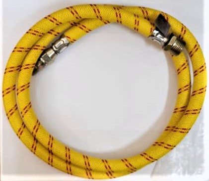 SET DE MANGUERA PARA GAS CON ADAPTER 1.5M. X 1/2"X3/8"-Q7