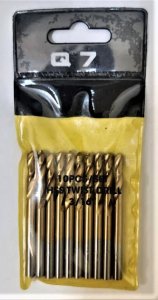 JGO. 10 PCS BROCA CALIBRADA PARA METAL 3/16"‐Q7