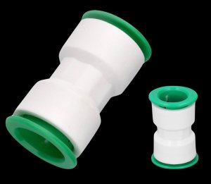 NUDO PLÁSTICO DE 1" DE DIÁMETRO CON CONECTOR RÁPIDO EN AMBOS EXTREMOS