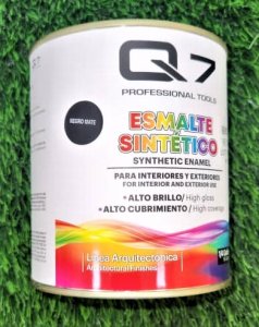 POTE 1/4 DE GALON DE PINTURA NEGRO MATE-Q7