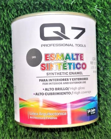 POTE 1/4 DE GALON DE PINTURA GRIS-Q7