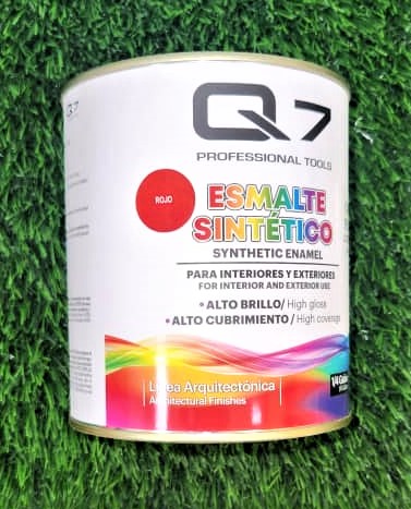 POTE 1/4 DE GALON DE PINTURA ROJO-Q7