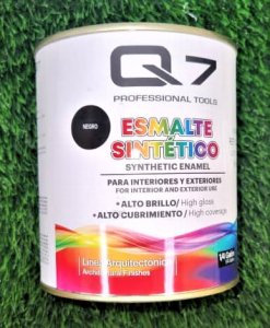 POTE 1/4 DE GALON DE PINTURA NEGRO BRILLO-Q7