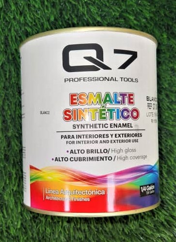 POTE 1/4 DE GALON DE PINTURA BLANCO-Q7